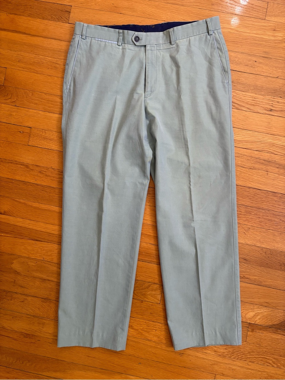Men's Hiltl H Stockton - Light Sage Chinos - 36 x 28